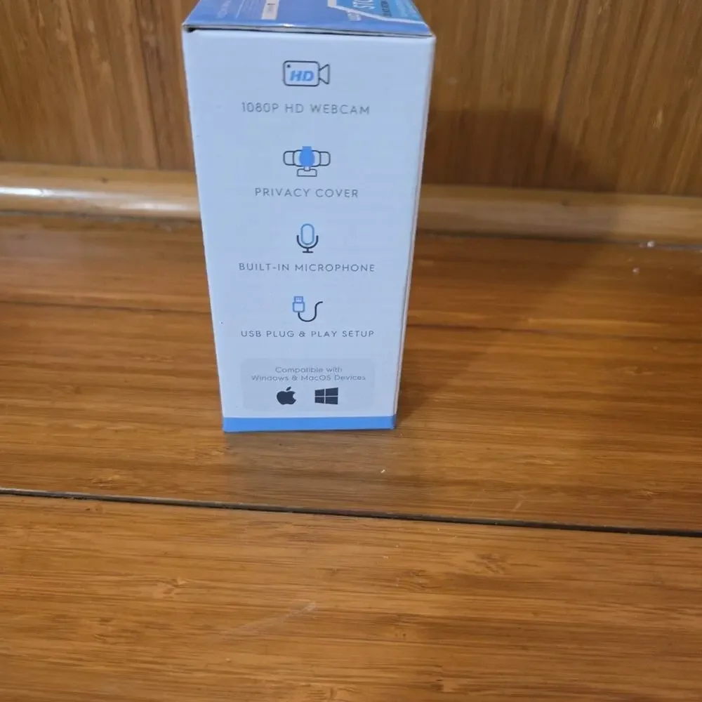 Amcrest 1080P HD Webcam with Microphone & Privacy Cover - Brand New Sealed